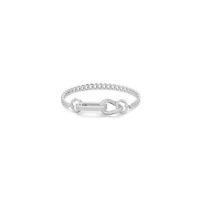 Bracelet Swarovski Dextera en métal rhodié et cristaux Swarovski, taille L