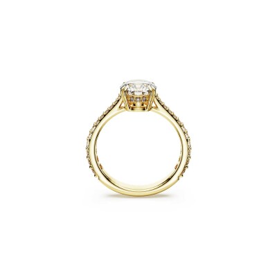 Bague Cocktail Swarovski Stilla en métal doré et cristaux Swarovski, taille 50