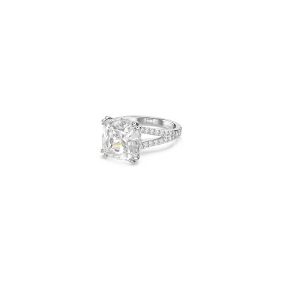 Bague Cocktail Swarovski Stilla en métal rhodié et cristaux Swarovski, taille 50