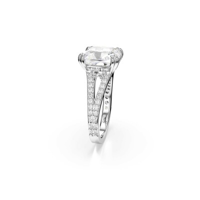 Bague Cocktail Swarovski Stilla en métal rhodié et cristaux Swarovski, taille 50