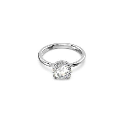 Bague Cocktail Swarovski Stilla en métal rhodié et cristaux Swarovski, taille 50