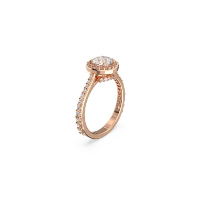 Bague Cocktail Swarovski Una Angelic en métal doré et cristaux Swarovski, taille 60