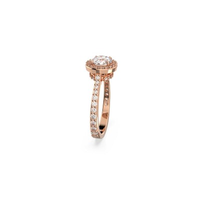 Bague Cocktail Swarovski Una Angelic en métal doré et cristaux Swarovski, taille 60