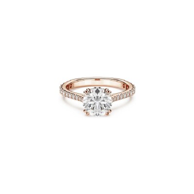 Bague Cocktail Swarovski Stilla en métal doré et cristaux Swarovski, taille 50