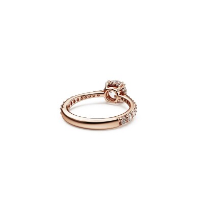 Bague Cocktail Swarovski Stilla en métal doré et cristaux Swarovski, taille 50