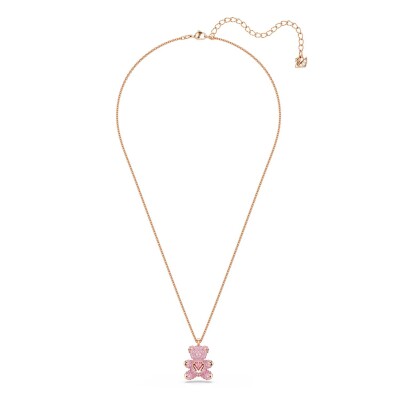 Pendentif Swarovski Teddy en métal doré et cristaux Swarovski