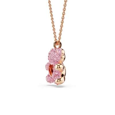Pendentif Swarovski Teddy en métal doré et cristaux Swarovski