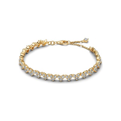 Bracelet Pandora Timeless en métal doré et oxyde de zirconium, 18 cm