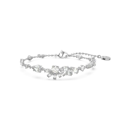 Bracelet Swarovski Gema en métal rhodié et oxyde de zirconium