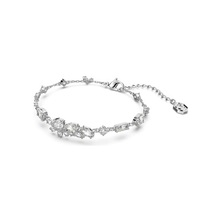 Bracelet Swarovski Gema en métal rhodié et oxyde de zirconium