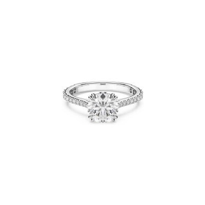 Bague Cocktail Swarovski Stilla en métal rhodié et cristaux Swarovski, taille 50