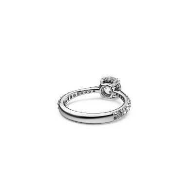 Bague Cocktail Swarovski Stilla en métal rhodié et cristaux Swarovski, taille 50