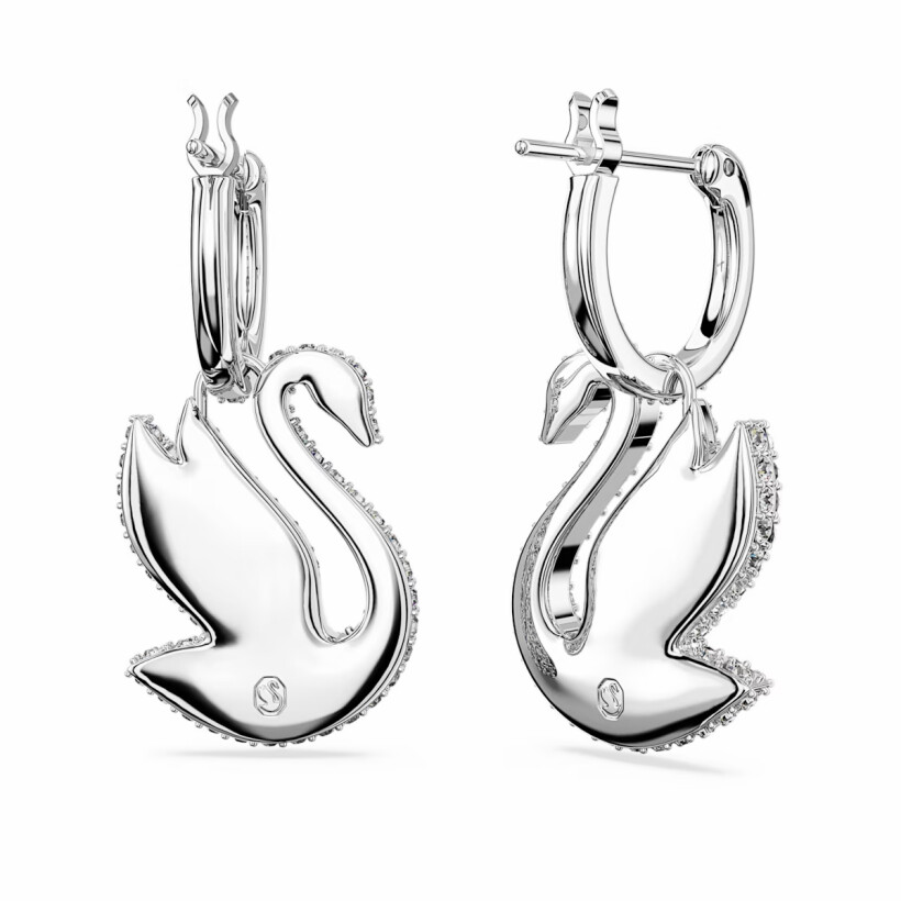 Boucles d'oreilles Swarovski Symbolic en métal rhodié et cristaux Swarovski
