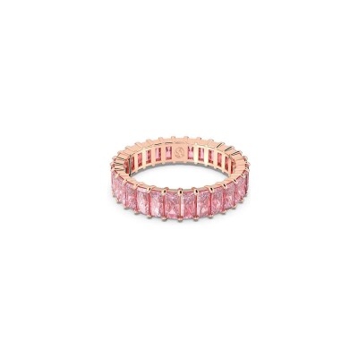 Bague Swarovski Matrix en métal doré et cristaux Swarovski, taille 60
