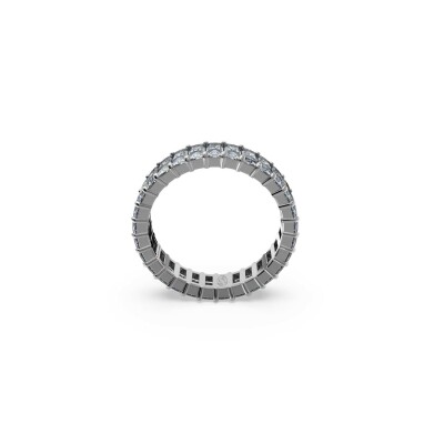 Bague Swarovski Matrix en ruthénium et cristaux Swarovski, taille 58