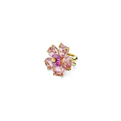 Bague Swarovski Idyllia en métal doré et cristaux Swarovski, taille 55