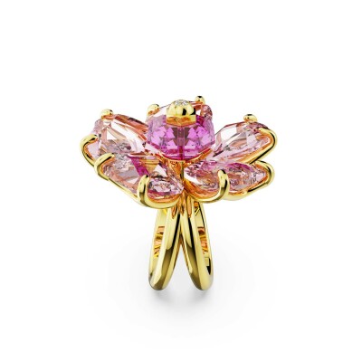 Bague Swarovski Idyllia en métal doré et cristaux Swarovski, taille 55
