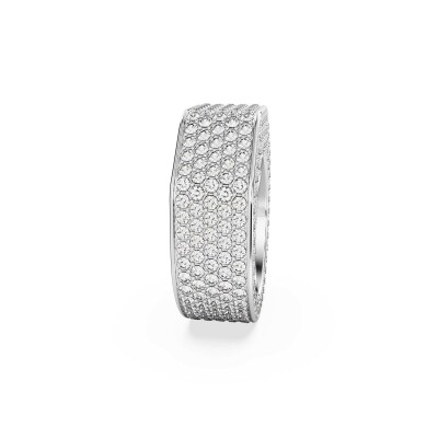 Bague Cocktail Swarovski Dextera en métal rhodié et cristaux Swarovski, taille 55