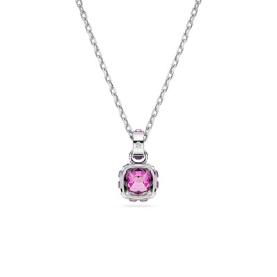 Pendentif Swarovski Birthstone en métal rhodié et cristaux Swarovski