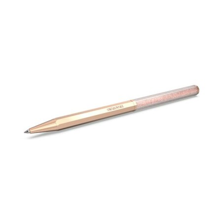 Stylo à bille Swarovski Crystalline en métal doré rose et cristaux