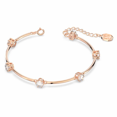 Bracelet jonc Swarovski Constella en métal doré rose et cristaux Swarovski