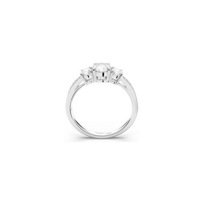 Bague Swarovski Attract en métal rhodié, cristaux et oxydes de zirconium