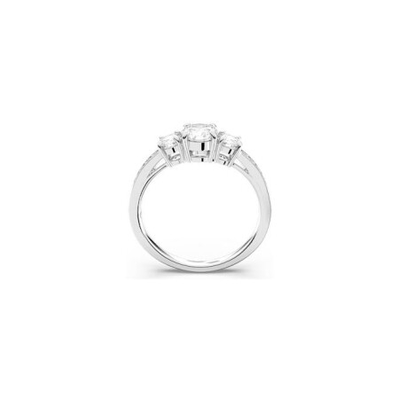 Bague Swarovski Attract en métal rhodié, cristaux et oxydes de zirconium