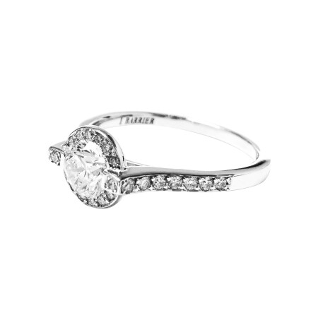 Bague Isabelle Barrier Entourage en or blanc et diamants, taille 53