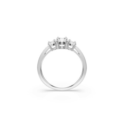 Bague Swarovski Stilla en métal argenté et cristaux Swarovski, taille 60
