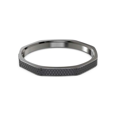 Bracelet Jonc Swarovski Dextera en ruthénium et cristaux Swarovski, taille M