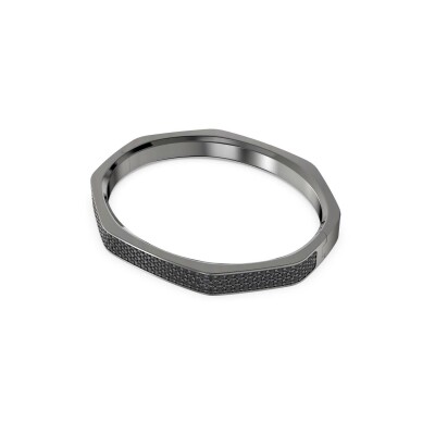 Bracelet Jonc Swarovski Dextera en ruthénium et cristaux Swarovski, taille M