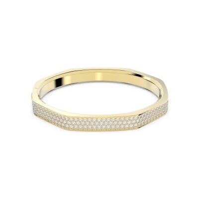 Bracelet Jonc Swarovski Dextera en métal doré et cristaux Swarovski, taille L