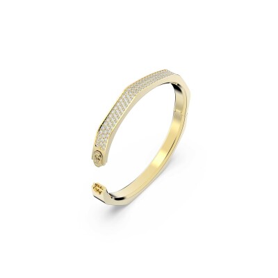 Bracelet Jonc Swarovski Dextera en métal doré et cristaux Swarovski, taille L