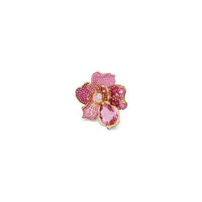 Bague Swarovski Idyllia en métal doré et cristaux Swarovski, taille 58