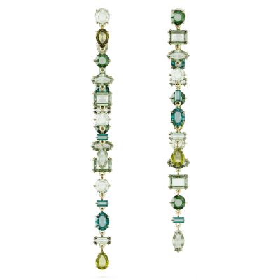 Boucles d'oreilles Swarovski Gema en métal doré et cristaux Swarovski