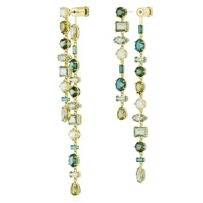 Boucles d'oreilles Swarovski Gema en métal doré et cristaux Swarovski