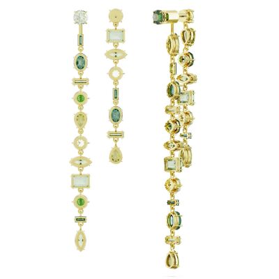 Boucles d'oreilles Swarovski Gema en métal doré et cristaux Swarovski