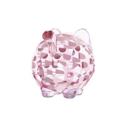 Décoration Swarovski Chubby Cats Chat Rose en cristaux Swarovski