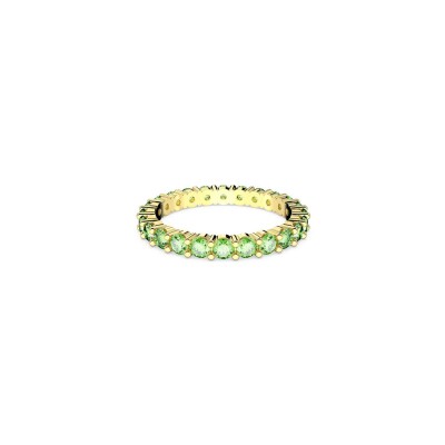 Bague Swarovski Matrix en métal doré et cristaux Swarovski, taille 58