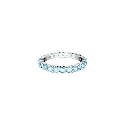Bague Swarovski Matrix en métal rhodié et cristaux Swarovski, taille 60