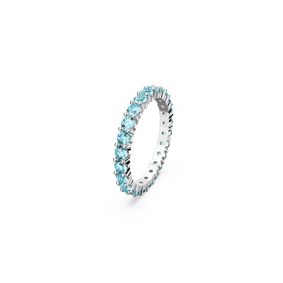 Bague Swarovski Matrix en métal rhodié et cristaux Swarovski, taille 60