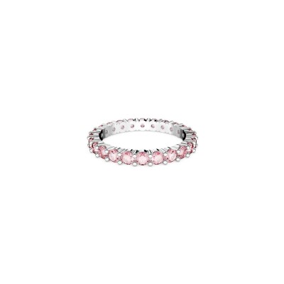 Bague Swarovski Matrix en métal rhodié et cristaux Swarovski, taille 52