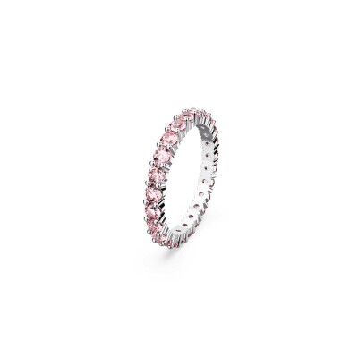 Bague Swarovski Matrix en métal rhodié et cristaux Swarovski, taille 52