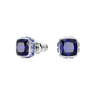 Boucles d'oreilles Swarovski Birthstone en métal rhodié et cristaux Swarovski