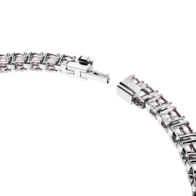 Bracelet Tennis Swarovski Matrix en métal rhodié et cristaux Swarovski, taille XL