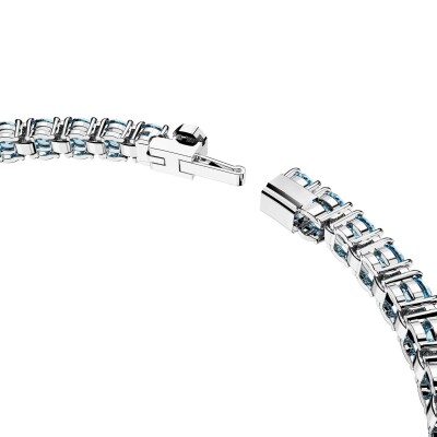 Bracelet Tennis Swarovski Matrix en métal rhodié et cristaux Swarovski, taille XL