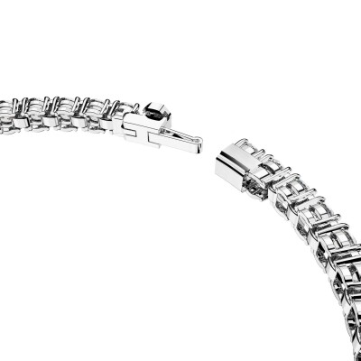 Bracelet Tennis Swarovski Matrix en métal rhodié et cristaux Swarovski, taille XL