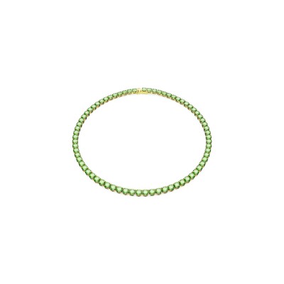 Collier Tennis Swarovski Matrix en métal doré et cristaux Swarovski