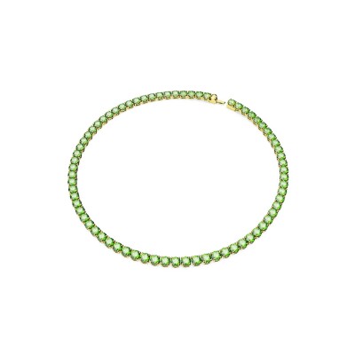 Collier Tennis Swarovski Matrix en métal doré et cristaux Swarovski