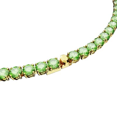 Collier Tennis Swarovski Matrix en métal doré et cristaux Swarovski